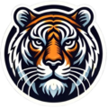pngtree round flat tiger logo transparent background png image 14859118 removebg preview